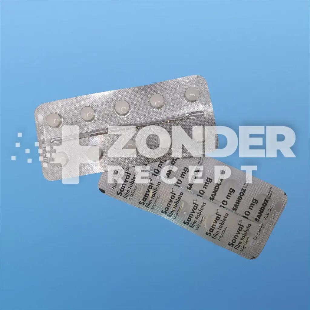 Zolpidem 10mg Sanval - 10 Tabletten
